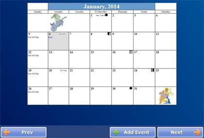 Calendar Screen