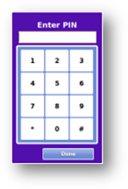 Entering a System PIN is required